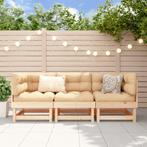vidaXL 3-delige Loungeset massief grenenhout, Verzenden, Nieuw, Loungeset