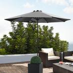 Parasol Budapest tuinparasol met zwengel Ø300 cm grijs casa., Verzenden, Nieuw