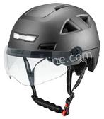Snorscooter Helm E-Light matzwart met vizier (goedgekeurd), Nieuw, Verzenden
