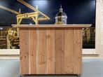 Douglas Houten Bar op Maat | Warm en Duurzaam voor Buiten, Ophalen of Verzenden, Nieuw, Inclusief barstoelen