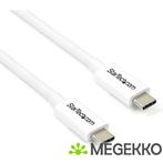 StarTech.com Thunderbolt 3 20Gbps 100W USB Type-C 2m Wit, Computers en Software, Overige Computers en Software, Verzenden, Nieuw