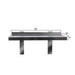 HCB Wandschap - 80 x 30 cm - RVS, Verzenden, Nieuw in verpakking, RVS Meubilair