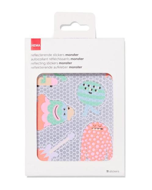 HEMA Stickers monster met reflectie monster, Fietsen en Brommers, Fietsaccessoires | Overige Fietsaccessoires, Nieuw, Verzenden