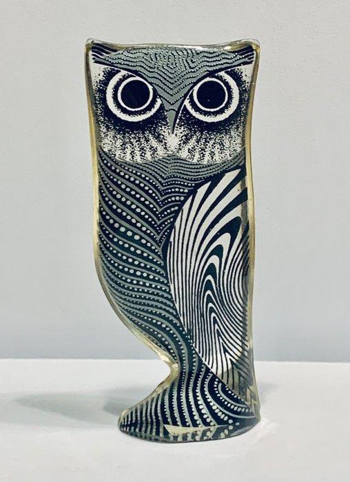 Decoratief ornament - Zwart / Grijs Uil - Brazilië - Abraham, Antiek en Kunst, Kunst | Designobjecten