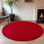 Rond Wasbaar Vloerkleed | Joy | Rood | 80x80 cm, Verzenden, Nieuw