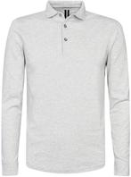 Profuomo Longsleeve Polo Grijs Melange maat S Heren, Verzenden, Nieuw, Profuomo, Grijs