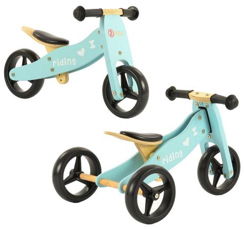 2Cycle 2 in 1 Loopfiets/Driewieler - Hout - Jongens en, Kinderen en Baby's, Speelgoed | Buiten | Voertuigen en Loopfietsen, Loopfiets