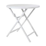 *WOONWINKEL* Brafab Wilkie Ronde Inklapbare Tuintafel Wit, Verzenden, Nieuw