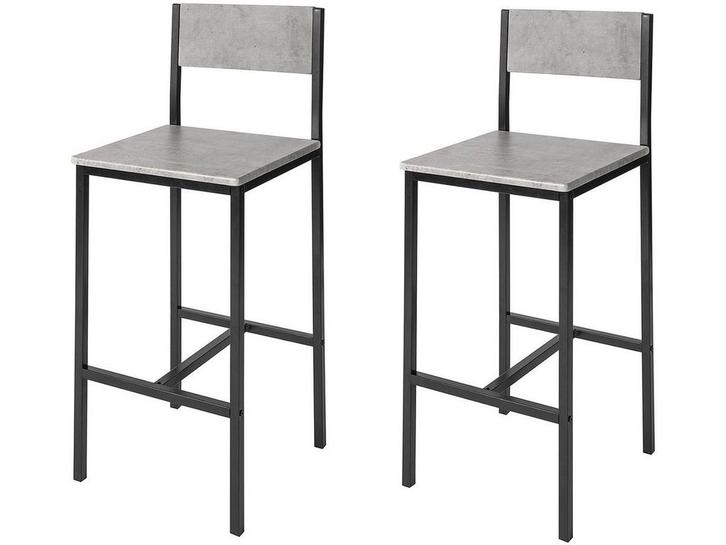 SoBuy FST53-HGX2 - Barstoel - Grijze Vouwstoel met Houten, Huis en Inrichting, Woonaccessoires | Overige, Nieuw, Verzenden