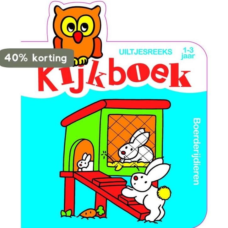 Uiltjesreeks: kijkboek boerderijdieren (1-3 jaar) /, Boeken, Kinderboeken | Baby's en Peuters, Gelezen, Verzenden