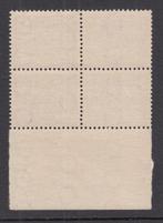 Nederland 1940 - Cijfer type Guilloche, in afwijkend blok, Postzegels en Munten, Postzegels | Nederland, Gestempeld