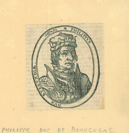 Portrait of Philip the Good, Duke of Burgundy, Antiek en Kunst, Kunst | Etsen en Gravures
