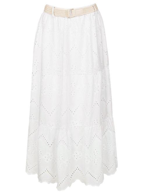 Rok Boho Wit, Kleding | Dames, Rokken, Verzenden
