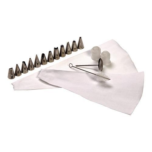 Spuitjesset sier 18 delig RVS, Hobby en Vrije tijd, Taarten en Cupcakes maken, Nieuw, Verzenden