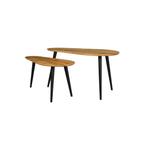 Salontafel Mangohout S Milo Mahom - Set Van 2, Huis en Inrichting, Tafels | Salontafels, Verzenden, Nieuw, Industriële meubels