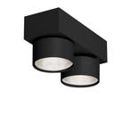 Mawa Wittenberg 4.0 Plafondlamp LED 2-lichts, zwart mat - fa, Huis en Inrichting, Lampen | Plafondlampen, Verzenden, Nieuw