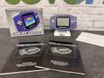 Gameboy Advance Purple [Complete], Spelcomputers en Games, Spelcomputers | Nintendo Game Boy, Ophalen of Verzenden, Zo goed als nieuw