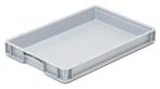 Kunststof stapelbak 600x400x75mm grijs, gebruikt, Doe-het-zelf en Verbouw, Kratten en Dozen, Gebruikt, 40 tot 60 cm, 50 tot 75 cm