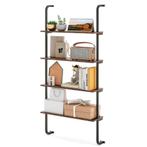 LIVSK 4-laags Industrieel Wandrek - Ruimtebesparend Metalen, Huis en Inrichting, Kasten | Boekenkasten, Verzenden, Nieuw