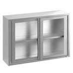 GGM Gastro | RVS wandkast - 1800x400mm - met | WSI1810, Verzenden, Nieuw in verpakking, Meubilair