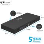 Portta - HDMI Switch - 4x1 Quad Multi-Viewer - 720p/1080p -, Verzenden, Nieuw