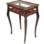 Frans palissander  juwelentafeltje rijk met brons afgewerkt, Ophalen of Verzenden