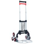 vidaXL Traptrolley inklapbaar 70 kg aluminium zilverkleurig, Doe-het-zelf en Verbouw, Gereedschap | Handgereedschap, Verzenden