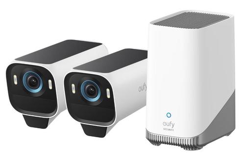 Eufy EufyCam S3 Pro, Duo Pack met HomeBase 3, Audio, Tv en Foto, Videobewaking, Ophalen of Verzenden