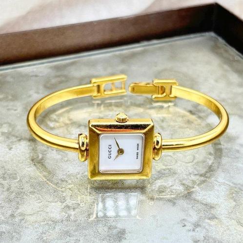 Gucci - Gucci Watch Gold-Plated Quartz Women’s Bangle, Sieraden, Tassen en Uiterlijk, Horloges | Heren