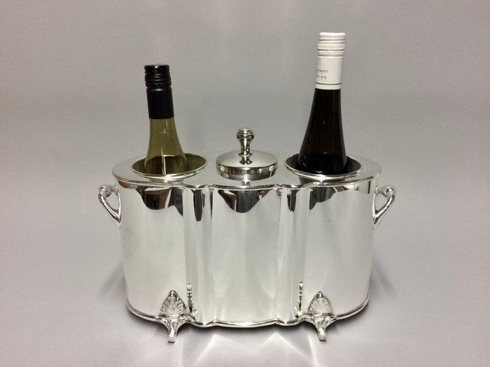 Wijnkoeler - Wijnkoeler voor twee flessen met een vak voor, Huis en Inrichting, Overige Huis en Inrichting