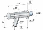 Dude Fonteinkraan Wandmodel Ew001, Doe-het-zelf en Verbouw, Sanitair, Ophalen of Verzenden, Nieuw
