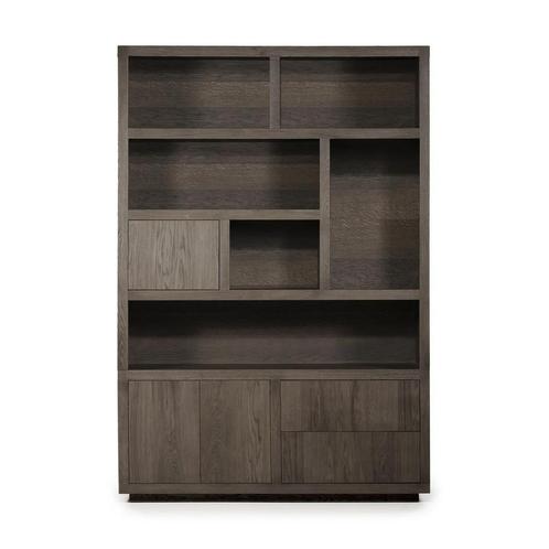 *WOONWINKEL* Eleonora Helsinki Vakkenkast Bruin Eiken 150 Cm, Huis en Inrichting, Kasten | Wandmeubels, Nieuw, Verzenden