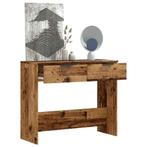 vidaXL Wandtafel 90x36x75 cm bewerkt hout oud houtkleurig, Huis en Inrichting, Verzenden, Nieuw