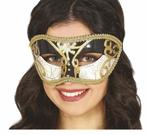Zwart Gouden Masker Venitiaans, Hobby en Vrije tijd, Verzenden, Nieuw