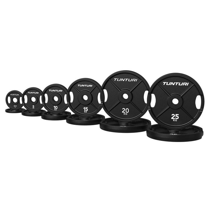 Tunturi Platinum Cast Iron Plate - Bumperplates - 155kg, Sport en Fitness, Fitnessmaterialen, Nieuw, Verzenden