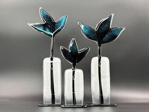 Studio Habrat - Beeldje - Meadow Flowers (3) - Glas, Antiek en Kunst, Antiek | Glas en Kristal