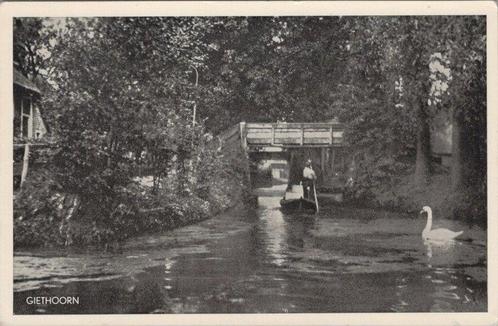 GIETHOORN - Gezicht op brug en bootje, Verzamelen, Ansichtkaarten | Nederland, Verzenden