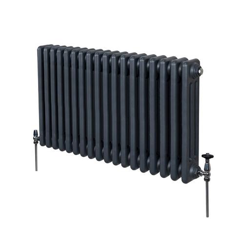 Traditionele 3 Kolom Radiator - 600 x 832mm - Antraciet, Doe-het-zelf en Verbouw, Verwarming en Radiatoren, Verzenden