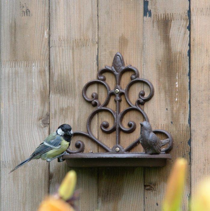 Vogelbad - Gietijzer - vogelsilo, Antiek en Kunst, Curiosa en Brocante