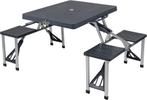 Bo-Camp 130 x 85 Inklapbare Picknicktafel - Grijs, Caravans en Kamperen, Verzenden, Nieuw