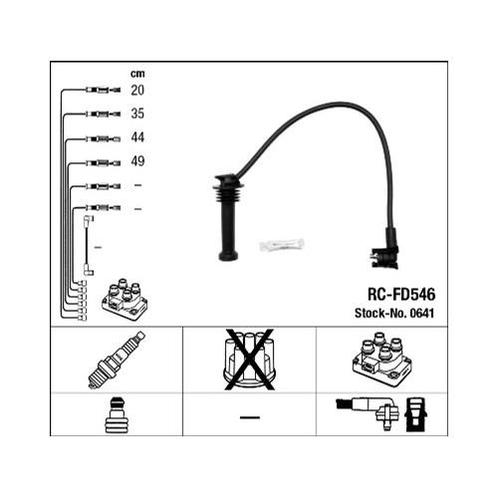 Ngk Rc-Fd546 Bougiekabelset Ignition Cable Ford, Computers en Software, Laptop-opladers, Verzenden