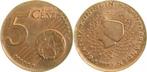 5 Cent 1999 Nederland auf 2 Cent gepraegt mit Rille!, Verzenden