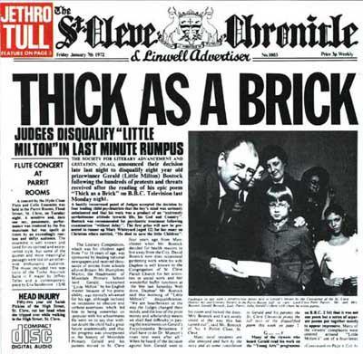 cd - Jethro Tull - Thick As A Brick, Cd's en Dvd's, Cd's | Overige Cd's, Zo goed als nieuw, Verzenden