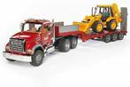 Bruder granite mack dieplader en JCB graaflaadcombinatie, Ophalen of Verzenden, Nieuw