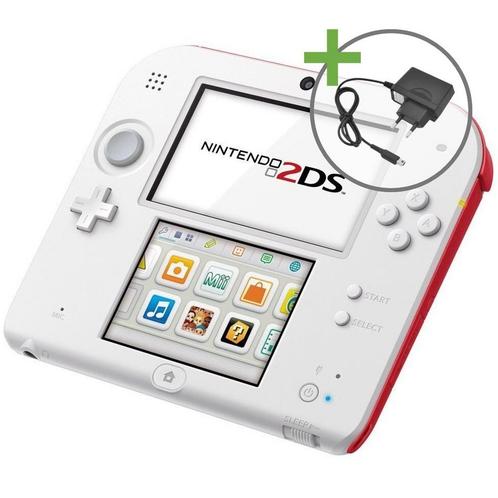 Nintendo 2DS - White/Red, Spelcomputers en Games, Spelcomputers | Nintendo 2DS en 3DS, Zo goed als nieuw, Ophalen of Verzenden