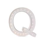 Houten letter lamp Q – handgemaakt en sfeervolle verlicht., Kinderen en Baby's, Kinderkamer | Inrichting en Decoratie, Ophalen of Verzenden