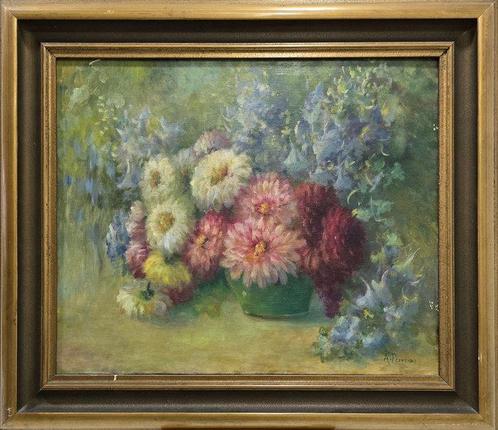 European chool (XX) - Mist of petals, Antiek en Kunst, Kunst | Schilderijen | Klassiek