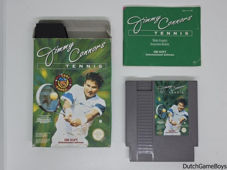 Nintendo Nes - Jimmy Connors Tennis - FRA - Boxed, Spelcomputers en Games, Games | Nintendo NES, Gebruikt, Verzenden