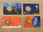 Europa. 2 Euro 2022 Erasmus (4 coincards)  (Zonder, Postzegels en Munten, Munten | Europa | Euromunten