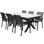 Malaga New Delhi dining tuinset uitschuifbaar, Tuin en Terras, Tuinsets en Loungesets, Ophalen of Verzenden, Nieuw